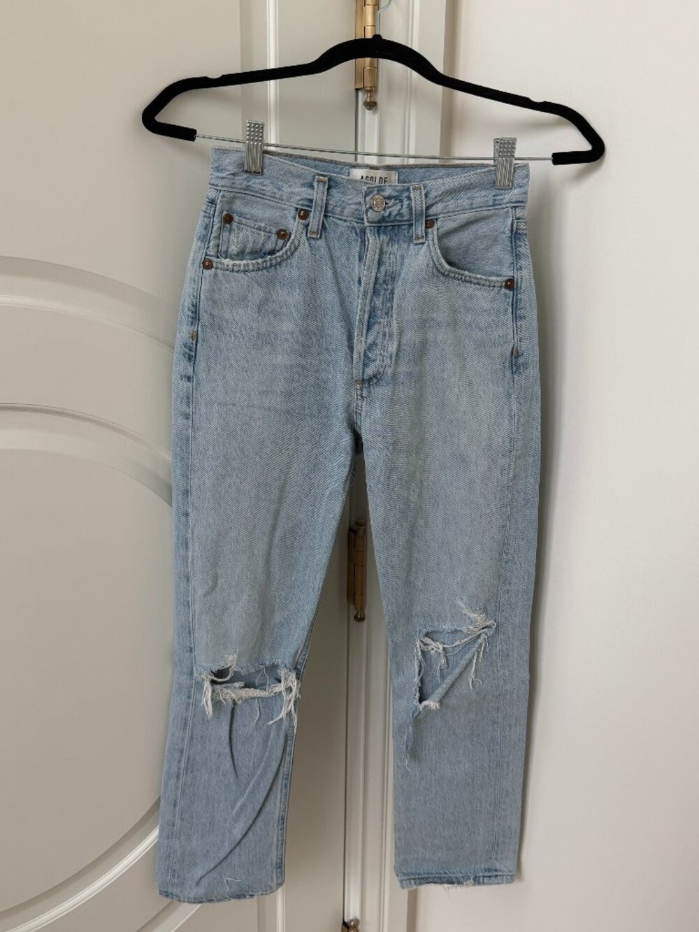 AGOLDE Riley High Rise Straight Jeans